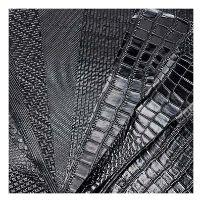 হাই-গ্লস প্যাটার্ন পিভিসি সিনথেটিক চামড়া পশু প্যাটার্ন জুতা ব্যাগ এবং ব্যাগ ফ্যাক্স চামড়া ফ্যাব্রিক