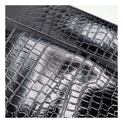 উচ্চ চকচকে পাথর প্যাটার্ন পিভিসি সিনথেটিক চামড়া পশু প্যাটার্ন জুতা ব্যাগ এবং ব্যাগ নকল চামড়ার কাপড়