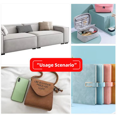 ব্যাগ জুতা ওয়ালেট সাজসজ্জা নোটবুক কেস-এর জন্য PU ফ্রস্টেড ইয়াংবাক নুবাক গ্রেইন সিন্থেটিক চামড়া, নকল চামড়ার কাপড়