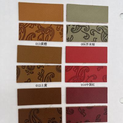 জুতার ব্যাগ প্যাকেজ টেবিল ম্যাটের জন্য PU প্রেসড সিনথেটিক চামড়া, সিনথেটিক ফক্স চামড়ার কাপড়