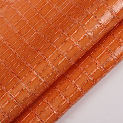 উচ্চ-চকচকে পিভিসি বাঁশ প্যাটার্ন শস্য কৃত্রিম সিনথেটিক চামড়া সজ্জিত জুতা ব্যাগ বক্স নকল চামড়ার ফ্যাব্রিক