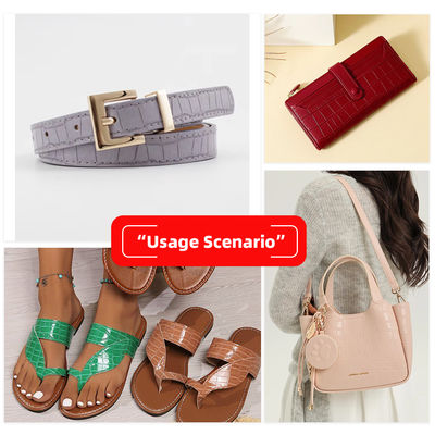 পিভিসি চামড়া জাল চামড়া ফ্যাব্রিক পশু নিদর্শন 137cm প্রস্থ এবং ডাবল ব্রাশ ব্যাক সঙ্গে