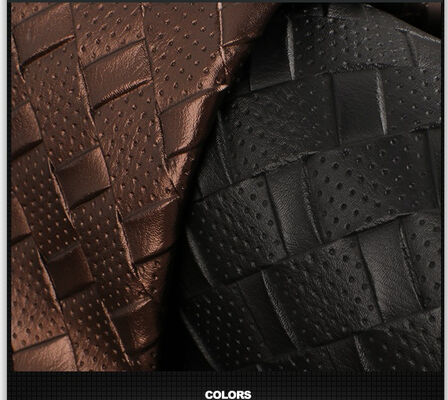 পিভিসি সিন্থেটিক কৃত্রিম চামড়া ছিদ্রযুক্ত বুনন শস্য নরম বিছানা গাড়ির সিট কভার চেয়ার, সোফা, জুতা, গাড়ির জন্য