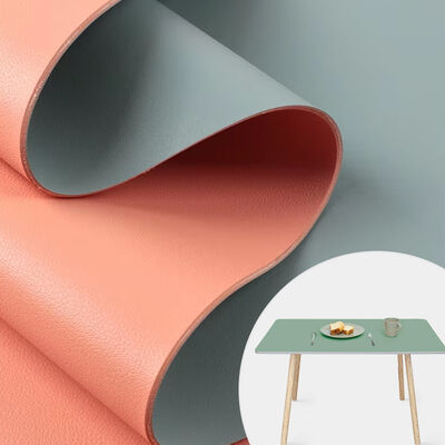 ইকো 160 সেমি প্রশস্ত পিভিসি গরুর চামড়া প্যাটার্ন ডাবল মুখ বিভিন্ন রঙ কৃত্রিম কৃত্রিম চামড়া জুতা টেবিল ম্যাট এবং ব্যাগ কাপড়