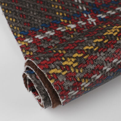 পিভিসি টেক কাপড় মুদ্রিত স্কটিশ প্লেড ওয়েভ গ্রিন কৃত্রিম সিন্থেটিক চামড়া ব্যাগ সোফা গাড়ি সিট বেল্ট জুতা ফ্যাক্স চামড়া ফ্যাব্রিক