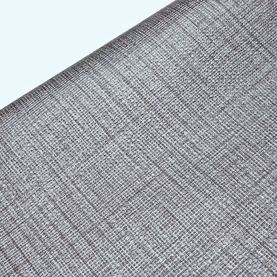 সাজসজ্জার জন্য পিভিসি ম্যাটিং বোনা শস্যের প্যাটার্ন কৃত্রিম সিন্থেটিক চামড়া চেয়ার টেবিল ম্যাট প্যাকেজিং বক্স ফক্স লেদার