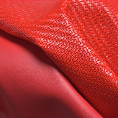 সিন্থেটিক পিভিসি কৃত্রিম চামড়ার কাপড় এমবসড বোনা প্যাটার্ন স্ট্রেচ জলরোধী আসবাবপত্র ক্রাফট সোফা চেয়ার গাড়ির সিট ব্যাগ ডেকোর