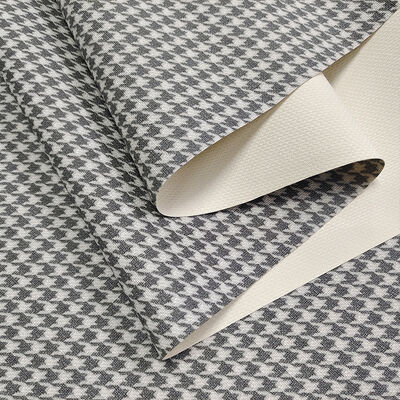 Wholesale PVC Houndstooth Printed Faux Leather Fabric for Decorative Bag Phone Shell Table Mat Sofa Cover Craft Projects