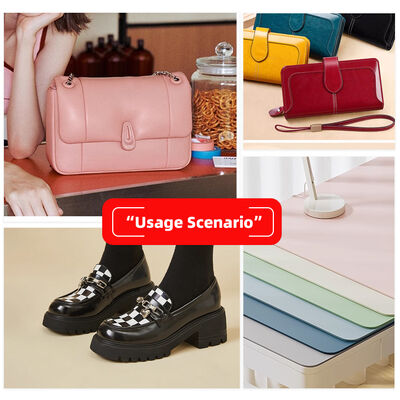 আসবাবপত্র, ব্যাগ, টেবিল ম্যাট, সজ্জা, বেল্ট এবং অন্যান্য বাড়ির জন্য ১.৮ মিমি পুরু পিভিসি সিন্থেটিক কৃত্রিম চামড়ার ফ্যাব্রিক স্কোয়ার এমবসড