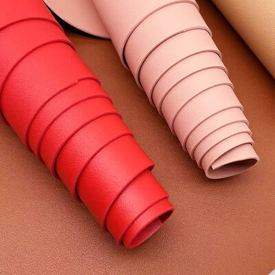 পিভিসি বাছুরের চামড়া শস্য ডাবল ফেস সিন্থেটিক কৃত্রিম চামড়া এমবসড ভুয়া চামড়া উপাদান কারুশিল্প জন্য ব্যাগ টেবিল ম্যাট Wallet