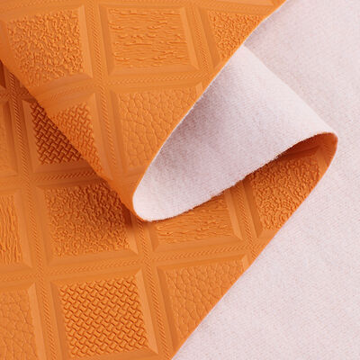 গাড়ির ফুট কার সিট সোফা ডেকোরেট ব্যাগ-এর জন্য পিভিসি অ্যান্টিস্কিড রম্বস এমবসড স্টাইলের কৃত্রিম সিনথেটিক চামড়া, নকল চামড়ার কাপড়