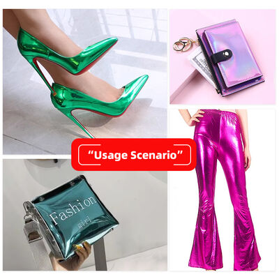 মেটাল ফিল্ম PU R61 ভেড়ার চামড়ার টেক্সচারযুক্ত সিনথেটিক চামড়ার পোশাকের ওয়ালেট বক্স জুতা ব্যাগ নোটবুক ফলস লেদার ফ্যাব্রিক