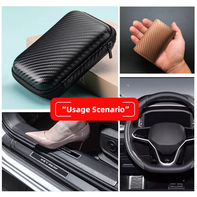 পোশাক, ফোন কেস, স্লিভ, বক্সের জন্য জলরোধী ইলাস্টিক PU কার্বন ফাইবার সিন্থেটিক লেদার - টেকসই ফক্স লেদার ক্রাফটস গার্মেন্টস