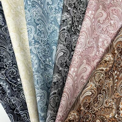 Floral Printed PVC Synthetic Artificial Leather Fabric for Bag Notebook Phone Shell Sofa Craft Use Floral Printed Faux Leather