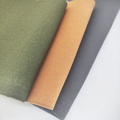 ইকো ইমিটেশন সোয়েড মাইক্রোফাইবার পিইউ লাইনিং সিন্থেটিক লেদার ফ্যাব্রিক জলরোধী স্ট্রেচ আউটডোর জুতা ব্যাগ মিটেন বালিশের জন্য