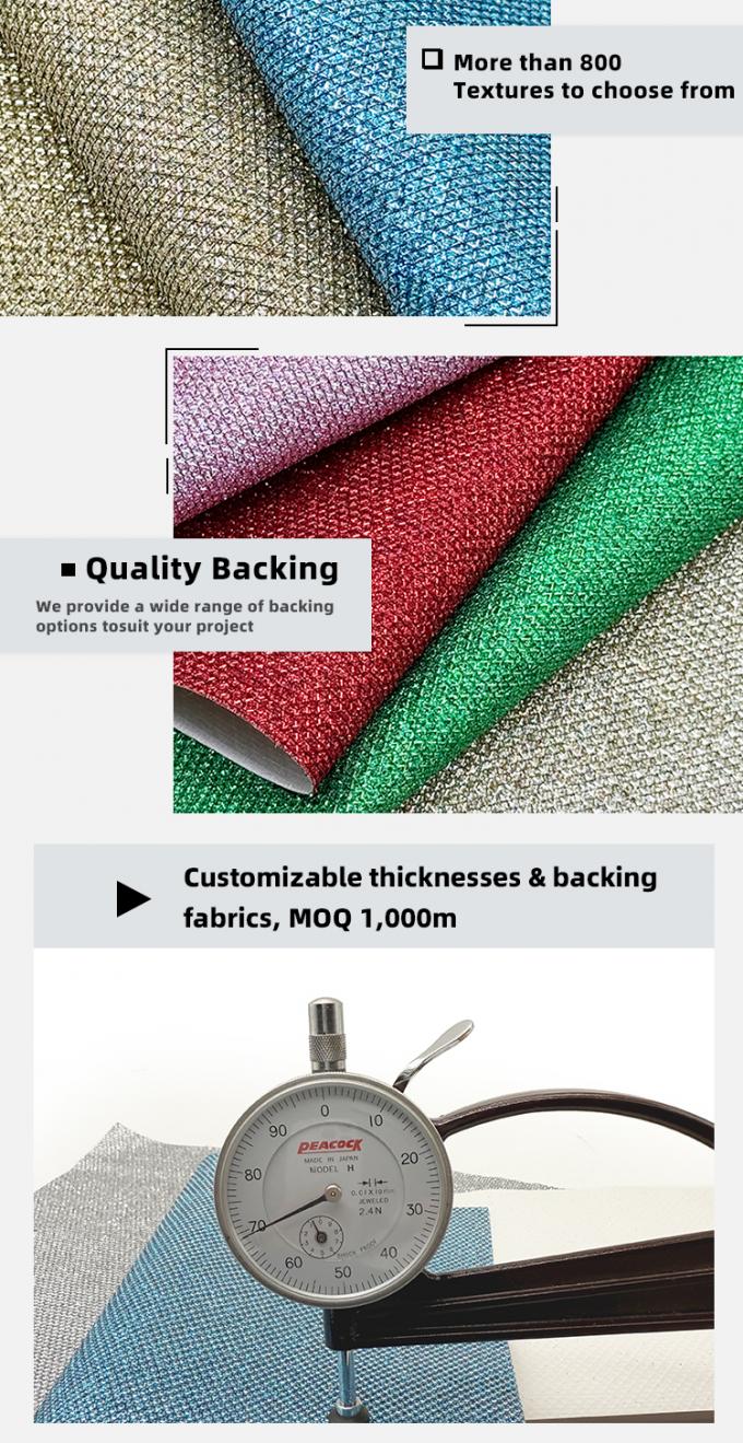 বজ্রপাত রুক্ষ গ্লিটার পিভিসি সিন্থেটিক চামড়া জুতা আস্তরণের জন্য জুয়েলারী কারুশিল্প ব্যাগ ব্যাগ প্যাকেজিং নকল চামড়া উপাদান সোফা 5