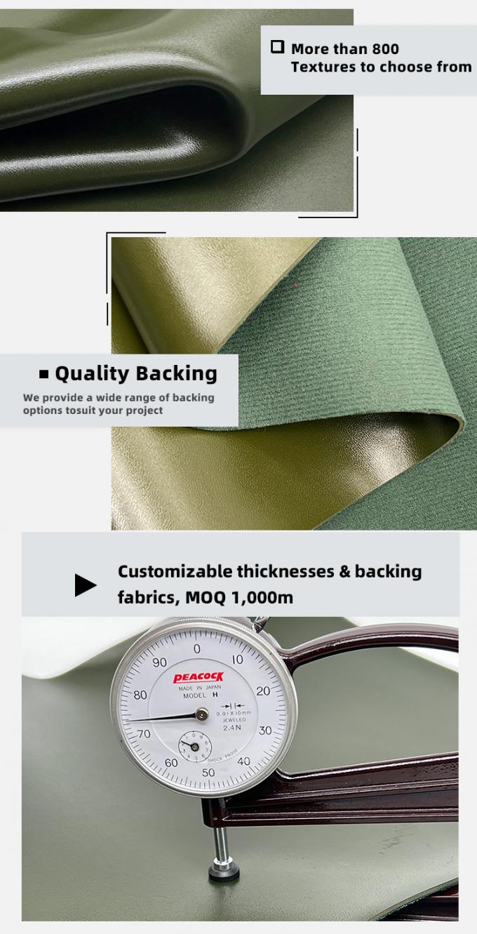 1.8 মিমি পুরু পিভিসি সিনথেটিক ফ্যাক্স লেদার এমবসড ইগল-পয়েন্ট টেক্সচার স্ট্রেচ ওয়াটারপ্রুফ ব্যাগের জন্য টেবিল ম্যাট সজ্জিত বেল্ট সোফা 5