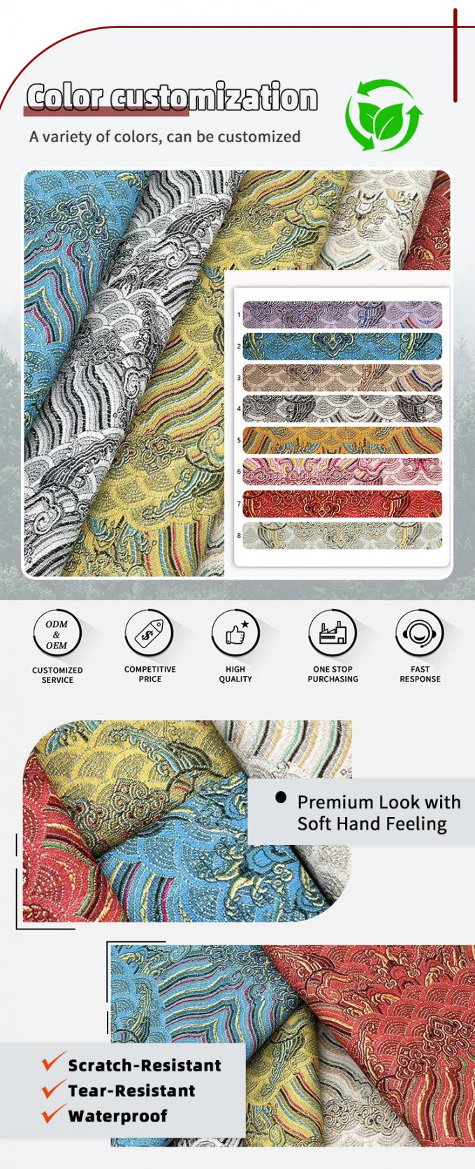 সিন্থেটিক পিভিসি ম্যাক্রামে মুদ্রিত ফ্যাক্স লেদার ফ্যাব্রিক ফিল্ম স্টাইল ব্যাগ নোটবুক ফোন শেল আলংকারিক & কারুশিল্প সোফা জন্য ব্যবহার ভাল 4