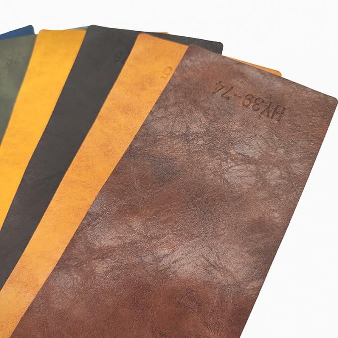 পিভিসি পাগল ঘোড়া তেল মোম মিথ্যে চামড়া আসবাবপত্র জন্য 54 ইঞ্চি প্রশস্ত 7