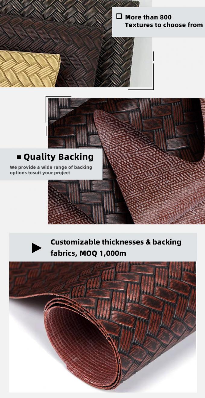 পিভিসি বিগ ম্যাট ওয়েভ প্যাটার্ন কৃত্রিম কৃত্রিম চামড়া প্যাকেজিং ওয়ালেট বক্স জুতা নোটবুক নকল চামড়া ফ্যাব্রিক 5