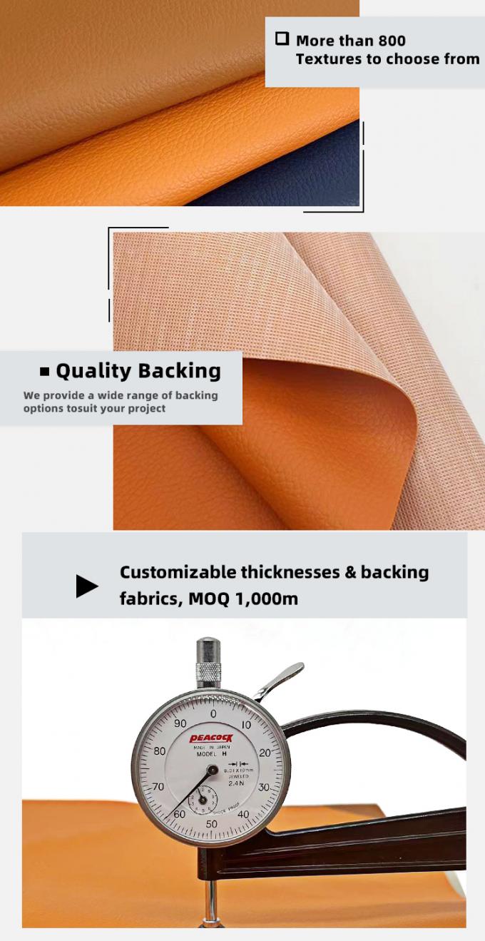 পাইকারি এমবসড লিচি পিভিসি ব্রেকিং ওয়াটারপ্রুফ কৃত্রিম সিন্থেটিক চামড়া সোফা চেয়ারের জন্য আসবাবপত্র নকল চামড়া উপাদান 5