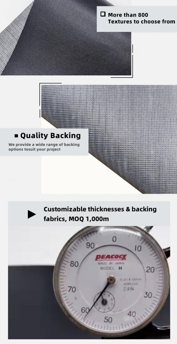 আসবাবপত্রের জন্য ঘর্ষণ-প্রতিরোধী পিভিসি চামড়া 140 সেমি প্রশস্ত 5