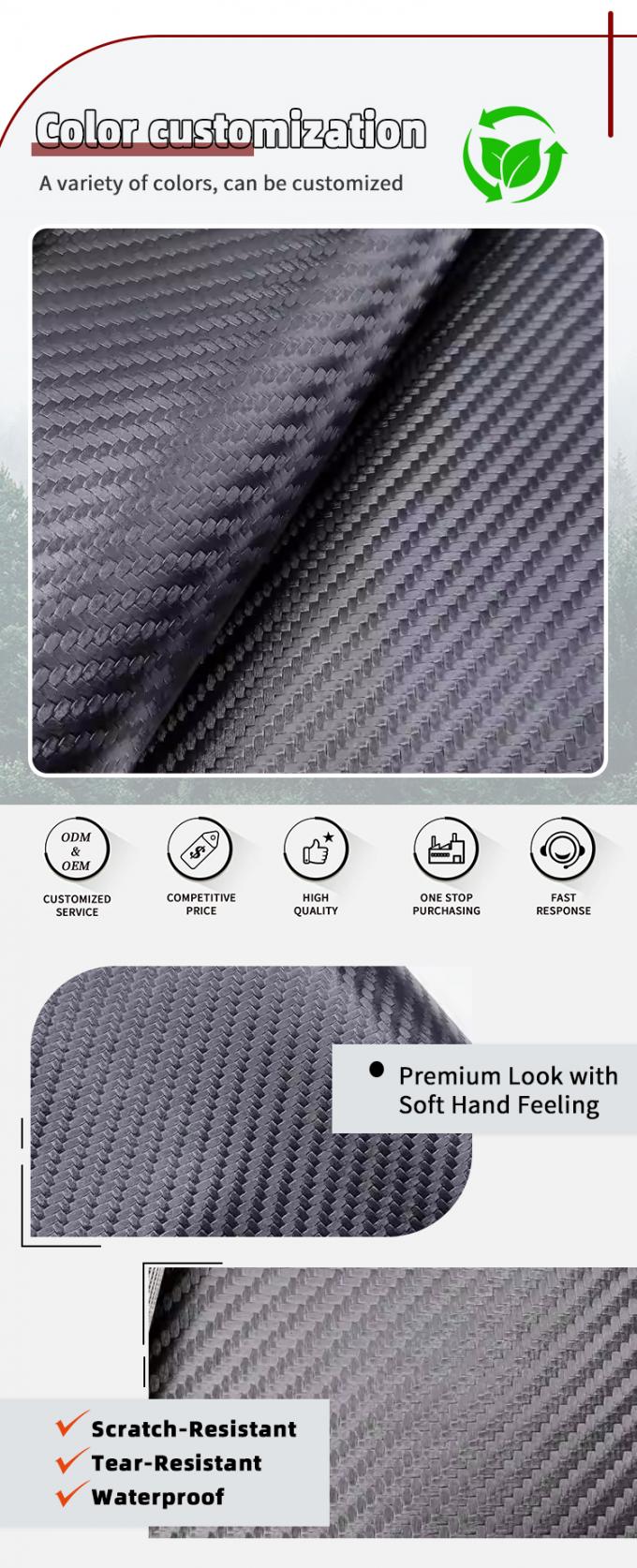 আসবাবপত্রের জন্য ঘর্ষণ-প্রতিরোধী পিভিসি চামড়া 140 সেমি প্রশস্ত 4