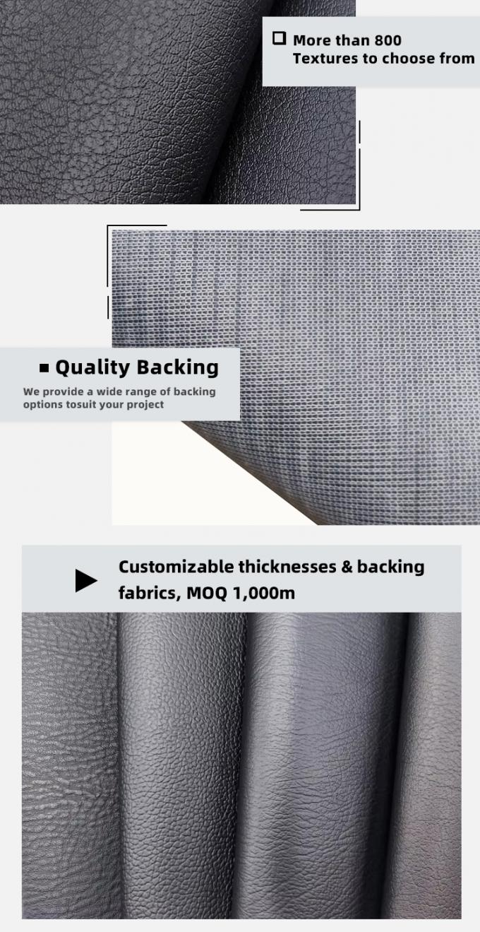 আসবাবপত্রের জন্য ঘর্ষণ-প্রতিরোধী পিভিসি চামড়া 140 সেমি প্রশস্ত 5