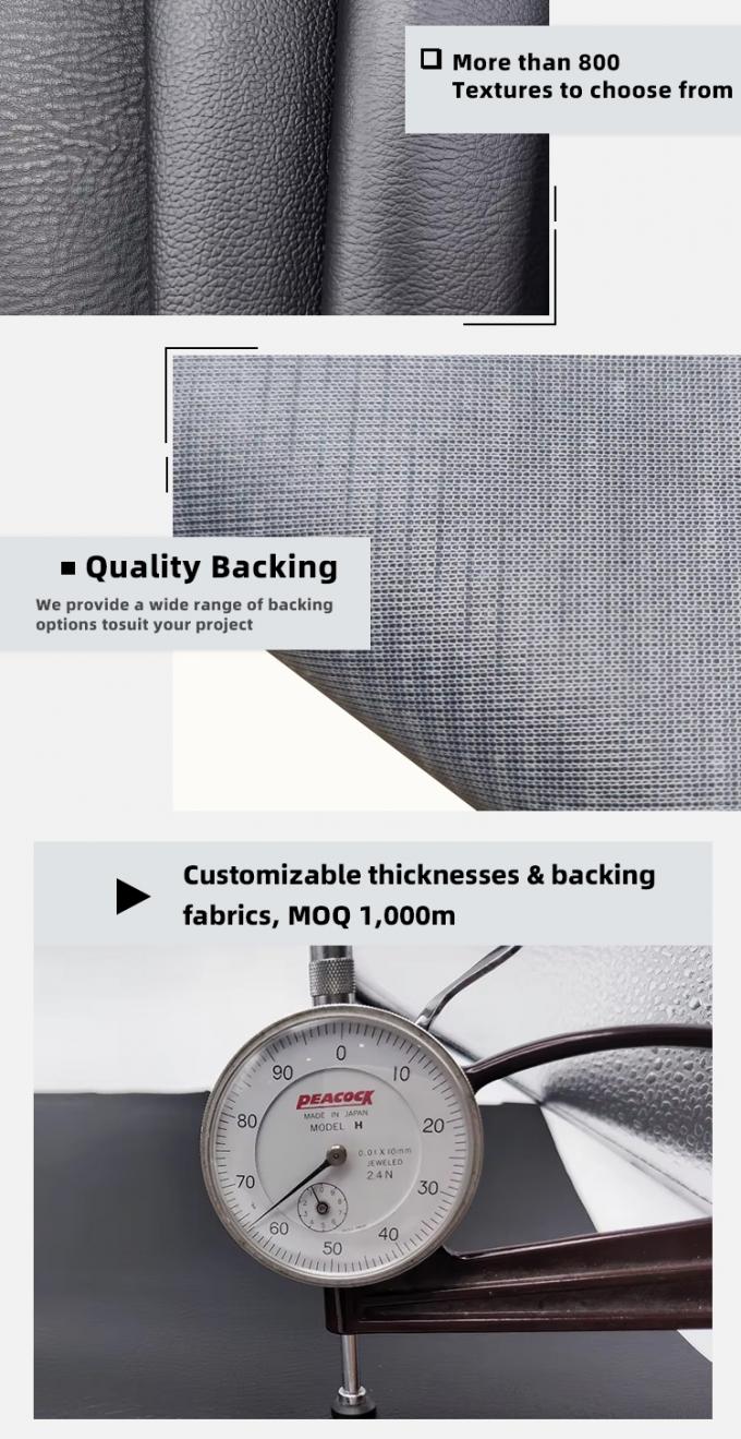 আসবাবপত্রের জন্য ঘর্ষণ-প্রতিরোধী পিভিসি চামড়া 140 সেমি প্রশস্ত 5