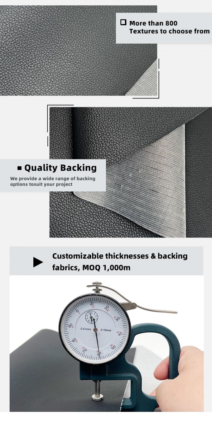 আসবাবের জন্য পিভিসি চামড়া ০.৬মিমি পুরু ঘর্ষণ-প্রতিরোধী এমবসড 5