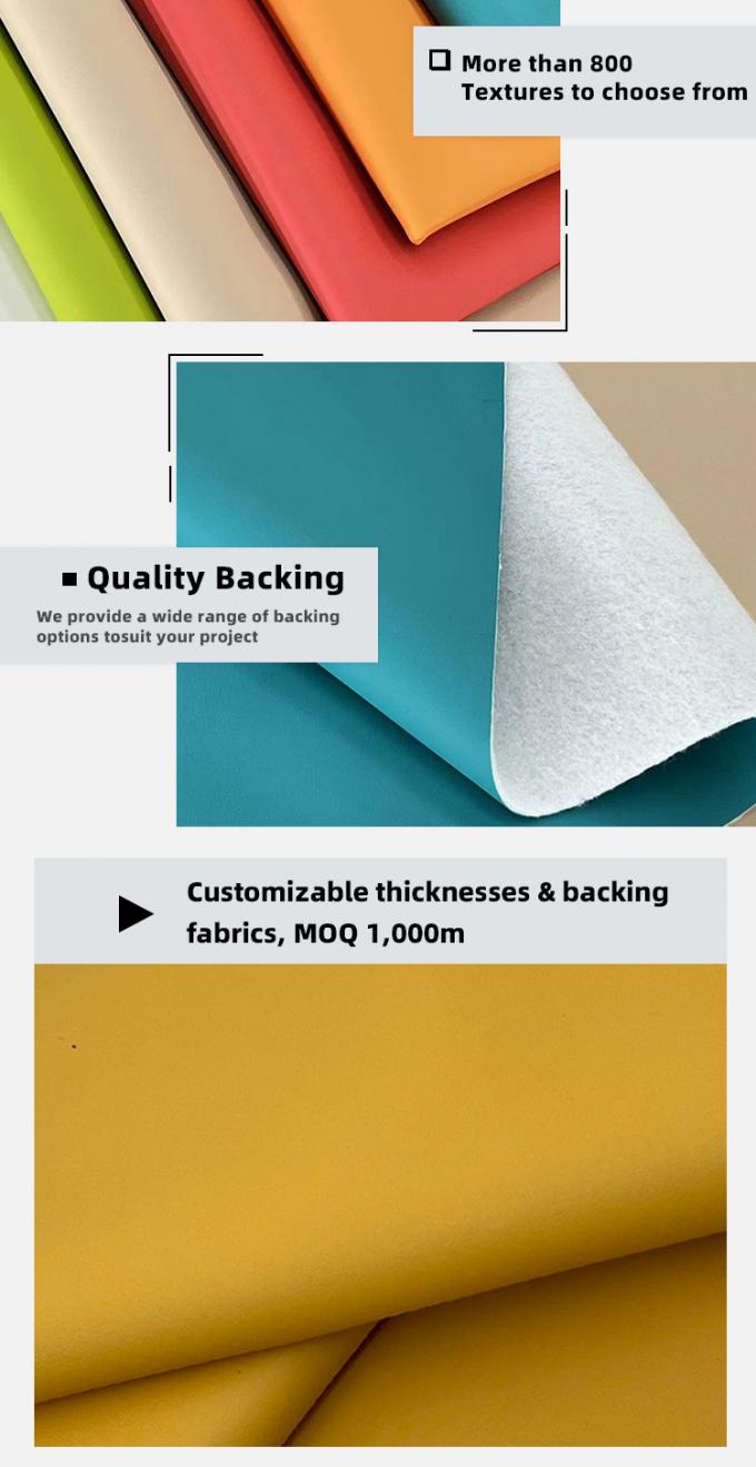 আসবাবপত্রের জন্য পিভিসি সিনথেটিক চামড়া কাপড় 54 "বিশাল 5