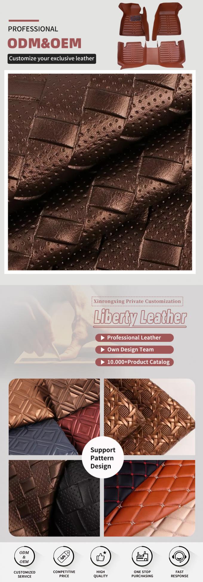 পিভিসি সিনথেটিক চামড়া গাড়ি সিট কভার ঘর্ষণ প্রতিরোধী জলরোধী 4