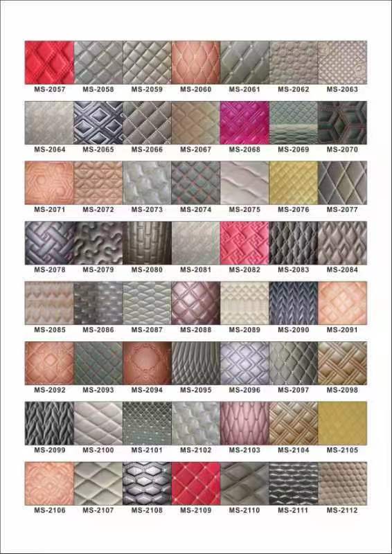 কাস্টম পিভিসি ডায়মন্ড ব্রোডারি কুইলটেড পার্লিং সিন্থেটিক চামড়া ইগল পাঞ্চ ফোম জন্য গাড়ী সীট কভার সোফা ফ্যাক্স চামড়া ফ্যাব্রিক 6