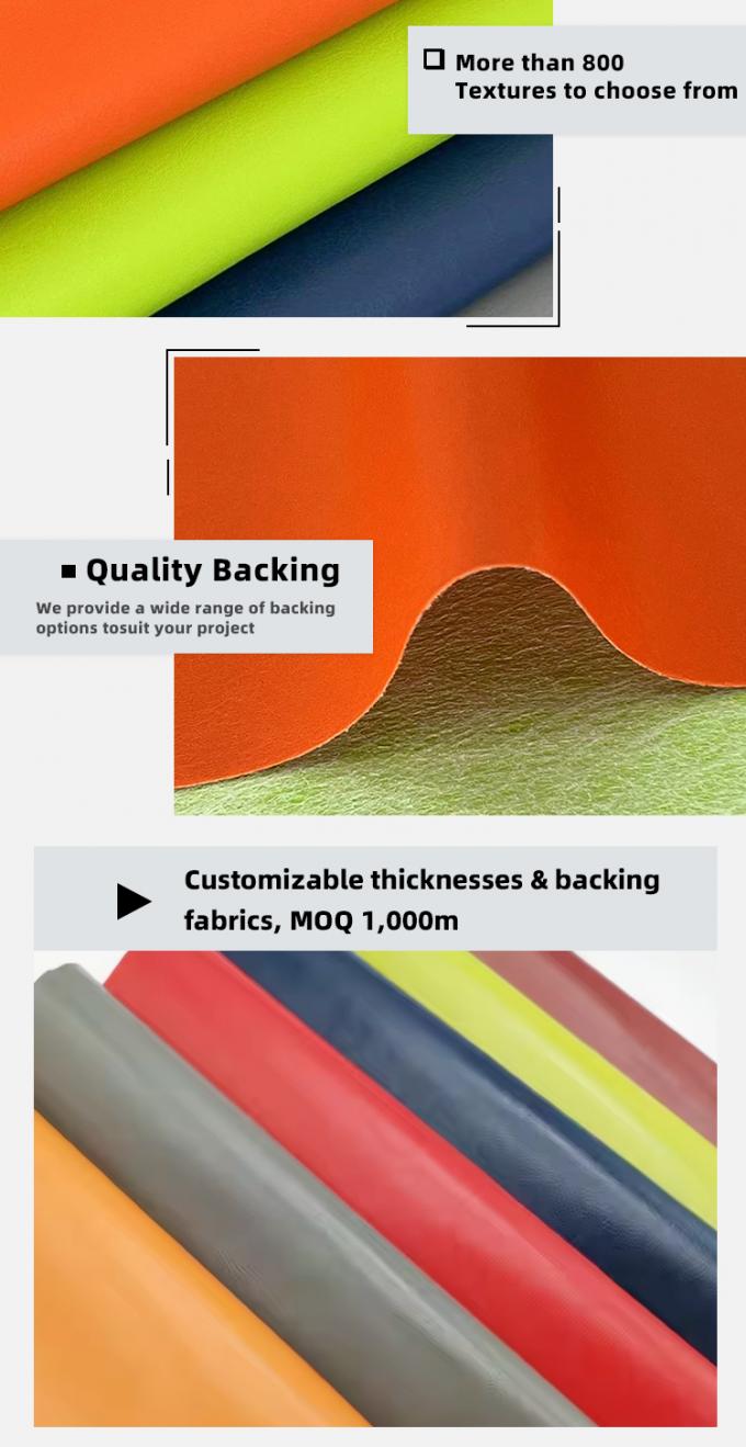 PVC R64 শস্য সিন্থেটিক চামড়ার ওয়ালেট কেস জুতা নোটবুক চামড়ার কাপড় 5