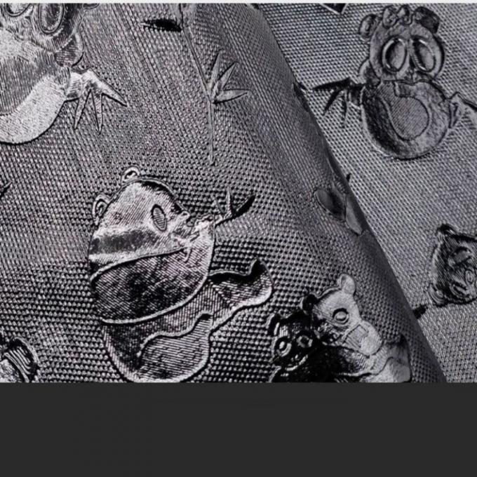 Wholesale PVC Highlights of 045 # Panda Grain Pattern Artificial Synthetic Leather Wallet Box Shoes Notebook Fabric 12