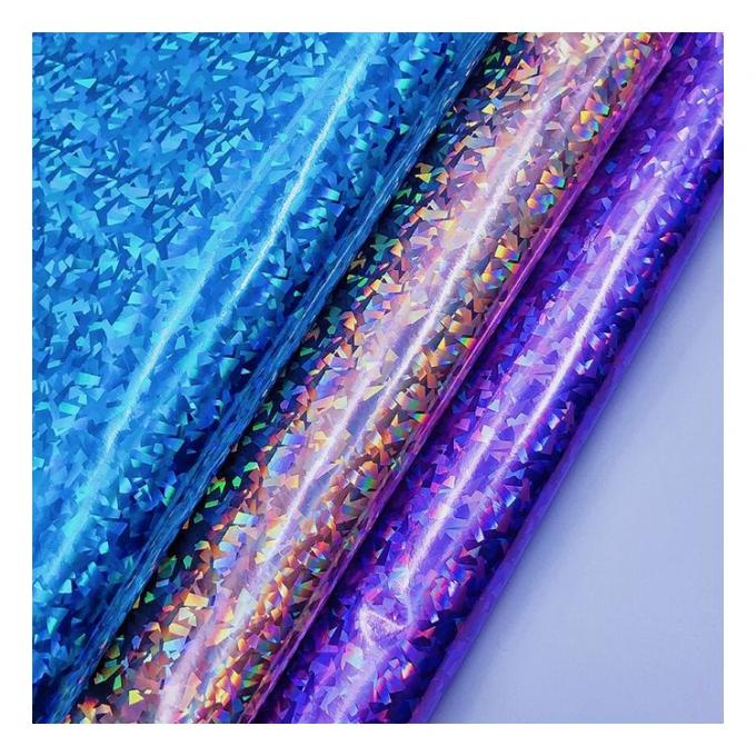 PU Holographic Mirror Synthetic Leather for Shoes Vanity Case Bag Notebook Faux Leather Fabric 9