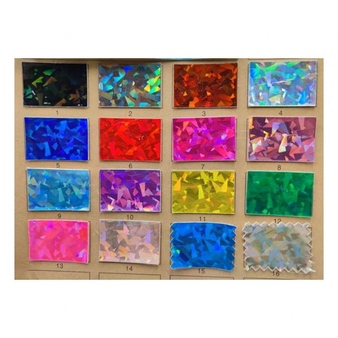 PU Holographic Mirror Synthetic Leather for Shoes Vanity Case Bag Notebook Faux Leather Fabric 15