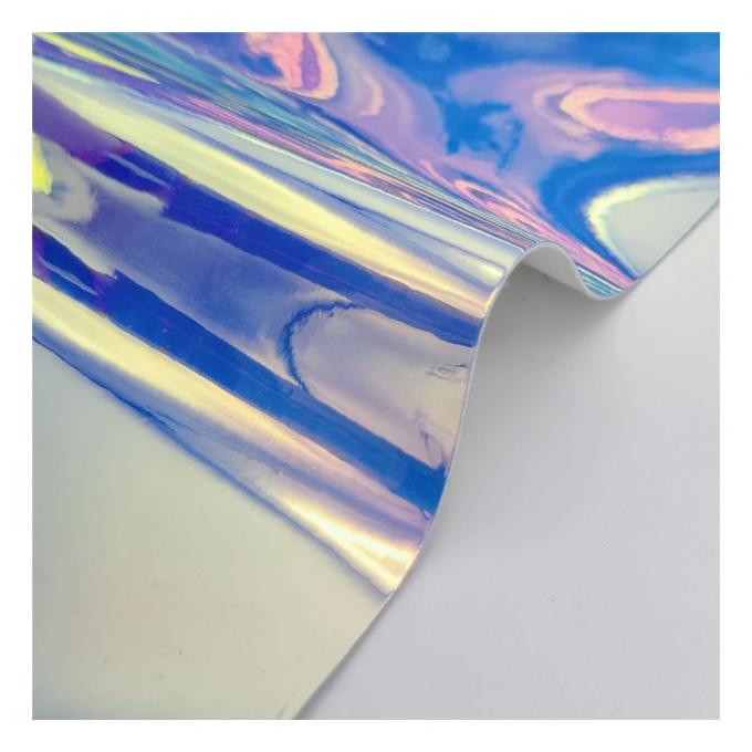 রেইনবো পিউ হলোগ্রাফিক ধাতব রঙিন আয়না চামড়া সিন্থেটিক কৃত্রিম জাল জুতা কেস হ্যান্ডব্যাগ নোটবুক চামড়া কাপড় 11