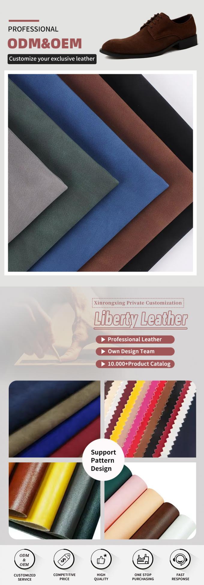 PU দ্বি-স্বনযুক্ত ফ্রস্টেড ভেড়ার চামড়ার নুবা চামড়ার দানাদার সিনথেটিক চামড়ার ব্যাগ জুতা ওয়ালেট সাজসজ্জা নোটবুক কেস নকল চামড়ার কাপড় 4